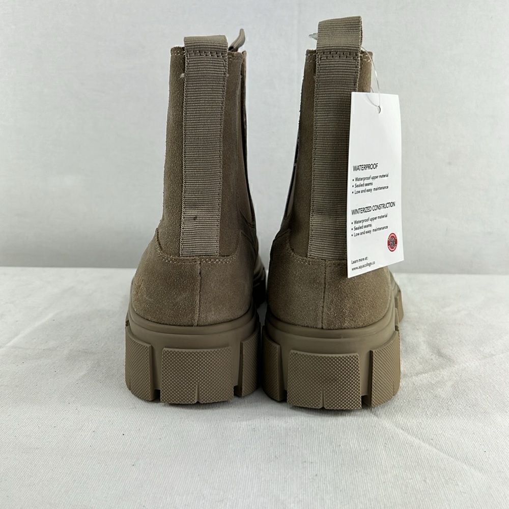 Aqua College Petra Waterproof Chelsea Booties- Sand- Size 8- NIB - Picture 4 of 11